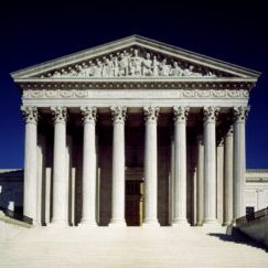 The Supreme Court Building on 1 First Street, NE. Original image from Carol M. Highsmith&rsquo;s America, Library of Congress collection. Digitally enhanced by rawpixel.